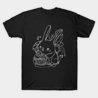 Sweet Bunny with a Cupcake T-Shirt